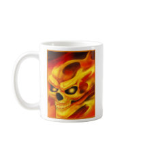Feuer-Schädel-Becher