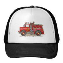 Feuerpumper-Rettungs-LKW-Hut Retrokappe