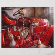 Feuerwehrmann - wartete einen Anruf Flyer