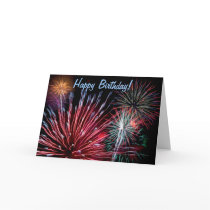 Feuerwerke, alles Gute zum Geburtstag! Grußkarten