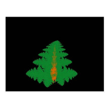 Feuille de sapin carte postale