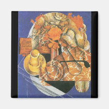 Feuilles par Juan Gris Magnets Pour Réfrigérateur