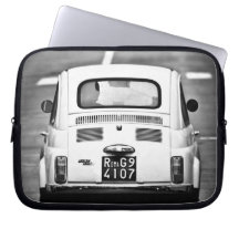 Fiat 500, cinquecento, à Rome, douille d'ordinateu Housses Pour Ordinateur Portable