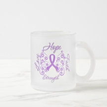 Fibromyalgie de force d'amour de foi d'espoir tasse