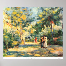 Figures dans le jardin par Pierre Renoir Posters