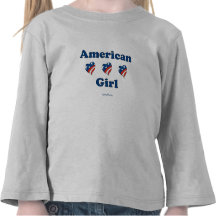 Fille américaine t-shirts