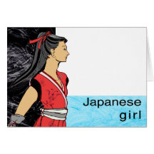 FILLE DE NINJA CARTE DE VŒUX