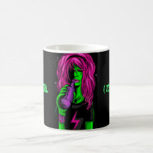 fille du zombi i tasse à café