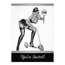 Fille noire et blanche 1 de Pin- de style Faire-parts