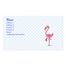 Finny Flamingo Visitenkarten Vorlage