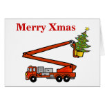 Firetruck-Weihnachtskarte   fertigen es besonders 