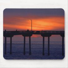 Fischerei im Ozean-Strand Mousepads