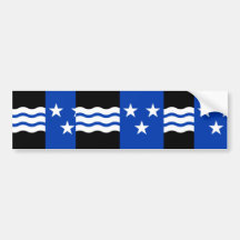 Flagge Aargaus, die Schweiz Autosticker