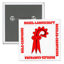 Flagge Basels Landschaft die Schweiz Anstecknadelbutton