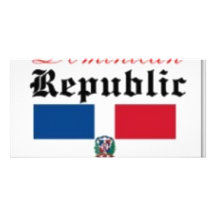 Flagge der Dominikanischen Republik Fotokarte
