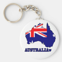 Flagge in der Karte von Australien Schlüsselbänder