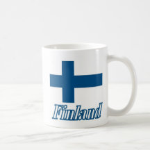 Flagge über Finnland-Entwurf Tassen