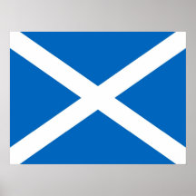 Flaggen-Plakat Schottlands Saltire (genaue Farbe)