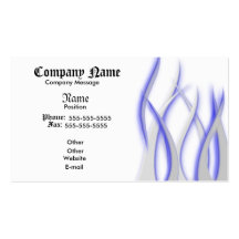 Flammes au néon modèle de carte de visite