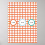 FLAUMIGE WOLKEN-PLAKAT-ORANGE