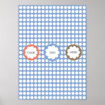 FLAUMIGES WOLKEN-PLAKAT-BLAU