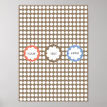 FLAUMIGES WOLKEN-PLAKAT BROWN