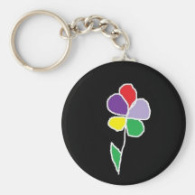 fleur (2) porte-clefs
