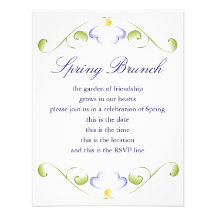 Fleur de bigorneau d'aquarelle invitations personnalisées