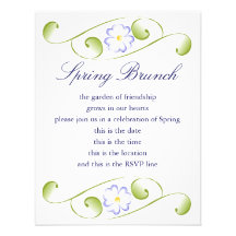 Fleur de bigorneau d'aquarelle invitations personnalisées