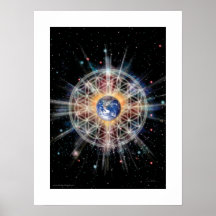 Fleur de la vie sur terre posters