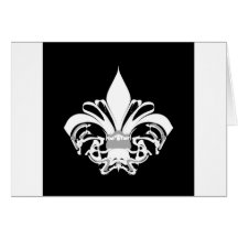 Fleur De Lis 9 Grußkarte