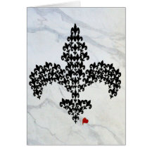 Fleur de lis de Fleur de lace Carte