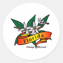 Fleur d'orange de la Floride Autocollants