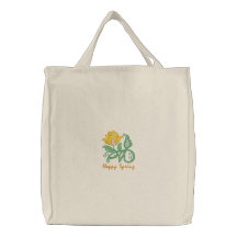 Fleur Emb personnalisable de ressort. Sac fourre-t