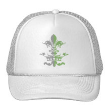 Fleur Herz-Krone - Grün Trucker Kappe