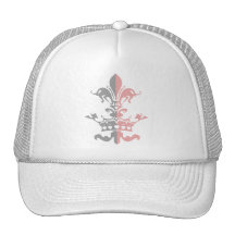 Fleur Herz-Krone - Rosa Baseball Mützen