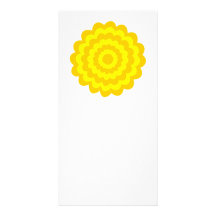 Fleur jaune ensoleillée modèle pour photocarte