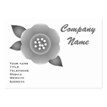 Fleur monochrome carte de visite
