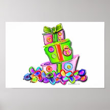 fleur sur le gâteau de fantaisie 1 affiche