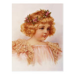 Fleurs dans ses cheveux carte postale