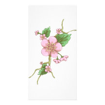 Fleurs de Sakura Cartes Avec Photo