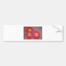 Fleurs roses artistiques mélangées avec des textur autocollants pour voiture
