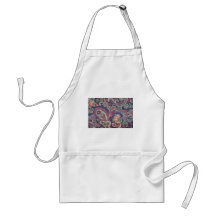 Fleurs roses, blanches et vertes oranges avec Pais Tablier