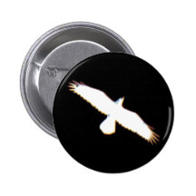 Fliegen-Vogel-Silhouette Buttons