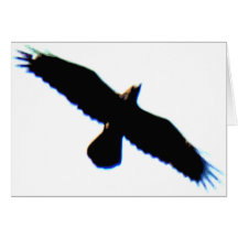 Fliegen-Vogel-Silhouette Karten