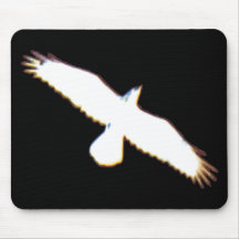 Fliegen-Vogel-Silhouette Mauspad