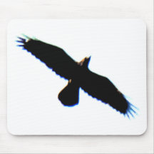 Fliegen-Vogel-Silhouette Mauspads