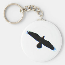 Fliegen-Vogel-Silhouette Schlüsselanhänger