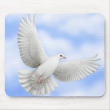 Fliegende Taube Mousepad