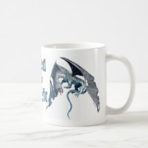 Fliegender blauer Drache - Bedarf an der Magie Kaffeetassen